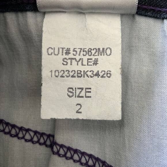 NYDJ Bootcut Blue Lift Tuck Technology Embroidered Pocket Jeans 2 - Picture 6 of 10